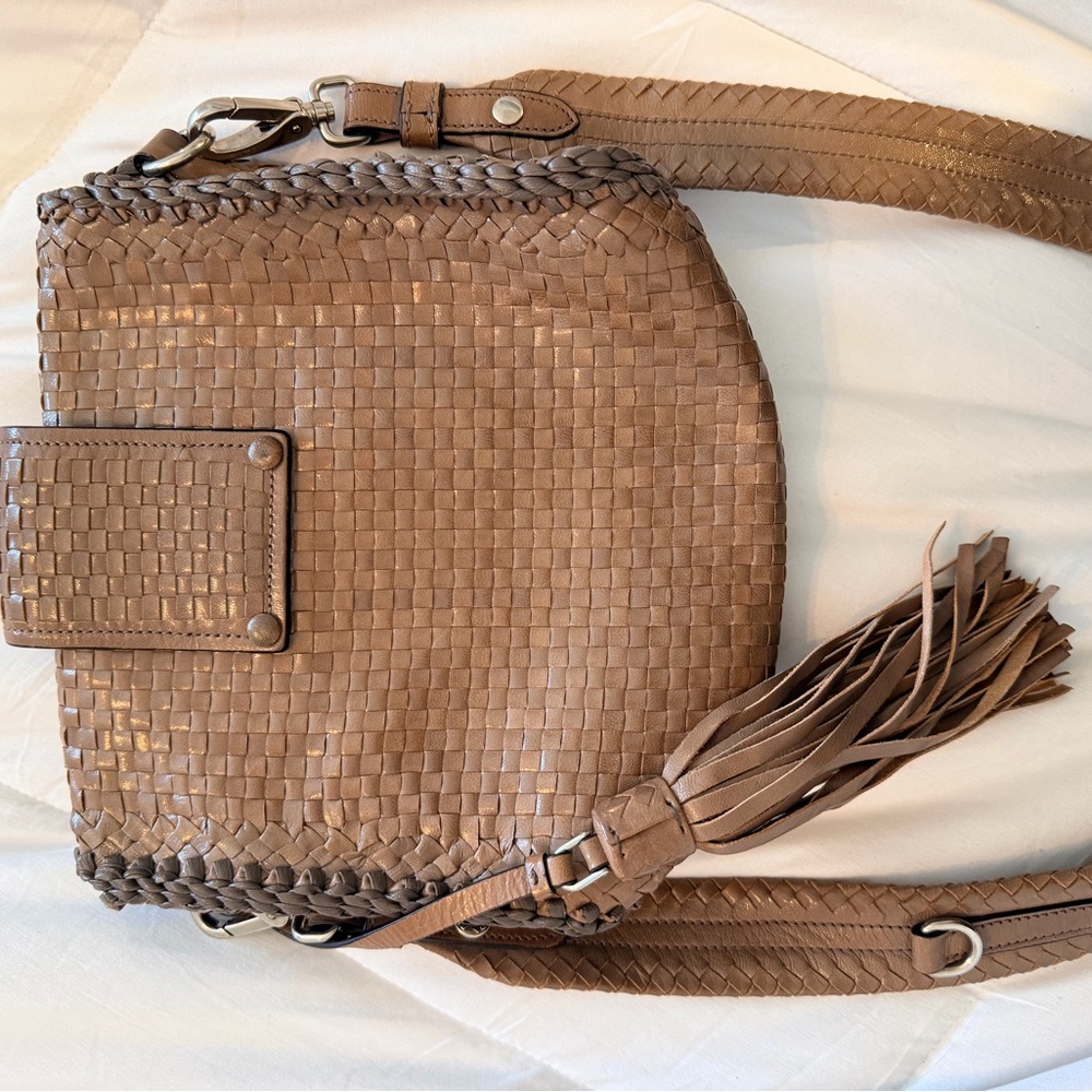 Designer Inspired Woven Crossbody Bag - Picture 5 of 6